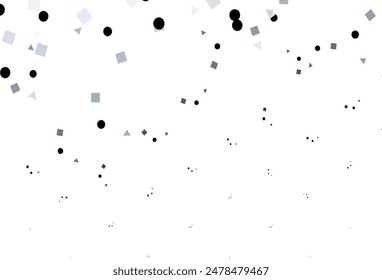 Light Green vector template with crystals, circles, squares. Illustration with colorful circles, triangles, rectangles. Template for wallpapers.