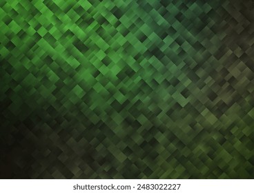 Light Green vector template with crystals, rectangles. Beautiful illustration with rectangles and squares. Pattern for commercials.