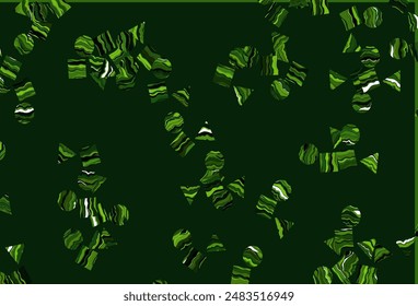Light Green vector template with crystals, circles, squares. Abstract illustration with colorful dots, lines, cubes. Pattern can be used for websites.