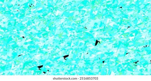 Plantilla de Vector verde claro con cristales, triángulos. Diseño decorativo en estilo abstracto con triángulos. El mejor diseño inteligente para su negocio.