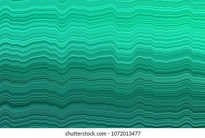 Light Green vector template with curved liness. A completely new color illustration in marble style. Marble design for your web site.
