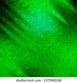 Light Green vector template with curved lines. Illustration in halftone style with gradient curves. Best design for your ad, poster, banner.