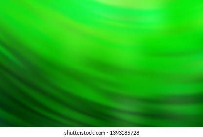 Light Green vector template with curved lines. An elegant bright illustration with gradient. Elegant pattern for a brand book.