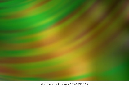 Light Green vector template with curved lines. A completely new colorful illustration in simple style. Template for cell phone screens.