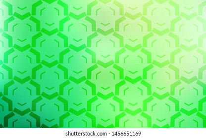 Light Green vector template with curved lines. Colorful illustration in simple style with gradient. New composition for your brand book.