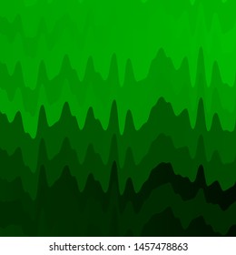 Light Green vector template with curved lines. Colorful illustration in abstract style with bent lines. Pattern for ads, commercials.