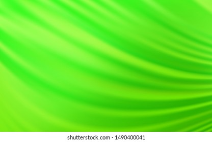 Light Green vector template with curved lines. A circumflex abstract illustration with gradient. Abstract design for your web site.