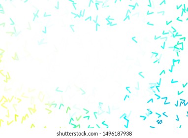 Light Green vector template with curved lines. An elegant bright illustration with gradient. A completely new template for your design.
