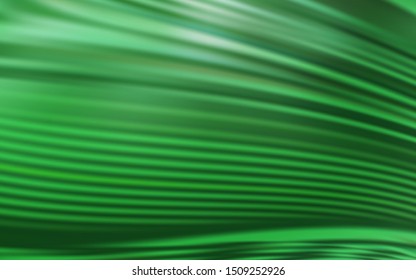 Light Green vector template with curved lines. Brand new colorful illustration in simple style. A completely new design for your business.