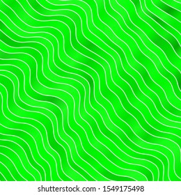 Light Green vector template with curved lines. Colorful illustration, which consists of curves. Smart design for your promotions.