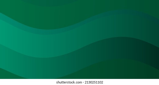 Light Green vector template with curved lines. Colorful geometric sample with gradient curves.  Pattern for websites, landing pages.