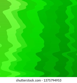 Light Green vector template with curves. Colorful abstract illustration with gradient curves. Template for cellphones.