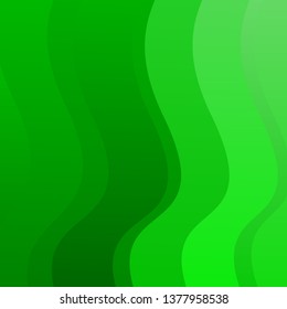 Light Green vector template with curves. Abstract illustration with bandy gradient lines. Best design for your posters, banners.