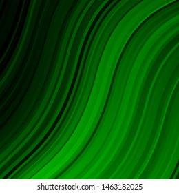 Light Green vector template with curves. Gradient illustration in simple style with bows. Smart design for your promotions.