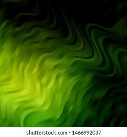Light Green vector template with curves. Brand new colorful illustration with bent lines. Pattern for ads, commercials.