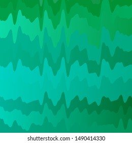 Light Green vector template with curves. Colorful abstract illustration with gradient curves. Pattern for commercials, ads.