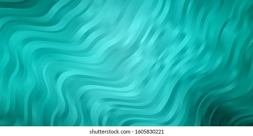 Light Green vector template with curves. Bright illustration with gradient circular arcs. Best design for your posters, banners.