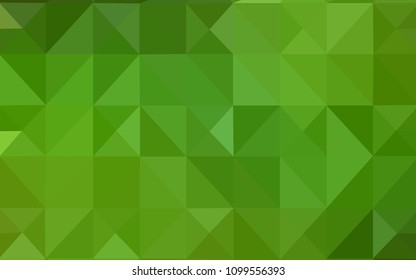 Light Green vector template with gradient triangles. Elegant bright polygonal illustration with gradient. A new texture for your web site.