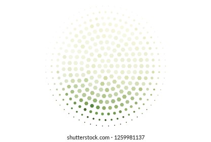 Light Green vector template in hexagonal style. Colorful hexagons on white backdrop. Pattern can be used for landing pages.