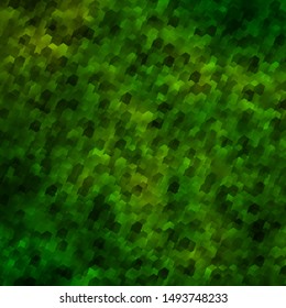 Light Green vector template in hexagonal style. Illustration with set of colorful hexagons. Design for your business advert.