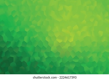 Light Green vector template in hexagonal style. Glitter abstract illustration in hexagonal style. New design for website's poster, banner.