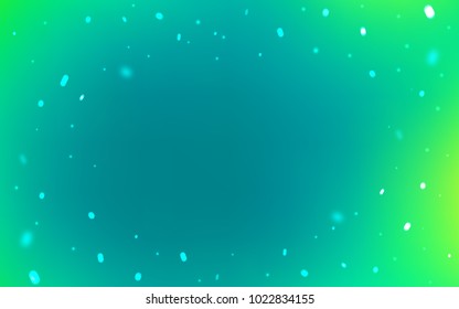 Light Green vector template with ice snowflakes. Shining colored illustration with snow in christmas style. The pattern can be used for year new  websites.