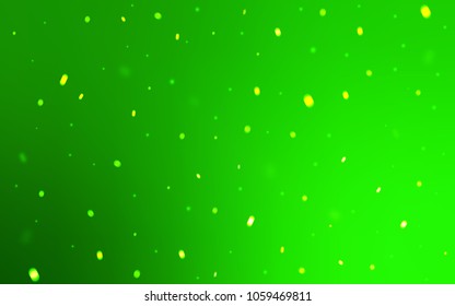 Light Green vector template with ice snowflakes. Snow on blurred abstract background with gradient. The template can be used as a new year background.