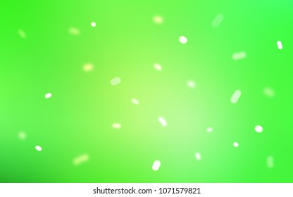 Light Green vector template with ice snowflakes. Glitter abstract illustration with crystals of ice. The pattern can be used for year new  websites.