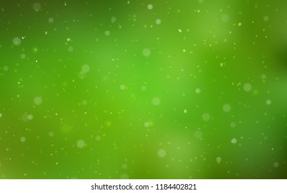 Light Green vector template with ice snowflakes. Decorative shining illustration with snow on abstract template. New year design for your ad, poster, banner.