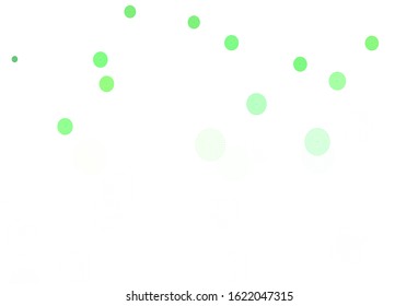 Light Green vector template with ice snowflakes. Glitter abstract illustration with crystals of ice. New year design for poster, banner.