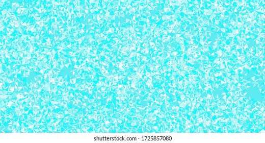 Light green vector template with ice snowflakes. Gradient colorful illustration with snow elements in xmas style. New year background.