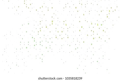 Light Green vector template with isolated numerals. Abstract illustration with colored algebra signs. Smart design for your business advert of university.