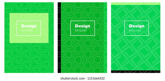 Light Green vector template for journals. Booklet with textbox on colorful abstract background. Pattern notebooks, journals.