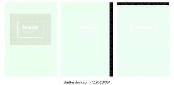 Light Green vector template for journals. Abstract booklet on colored background with gradient. New design for cover of books.