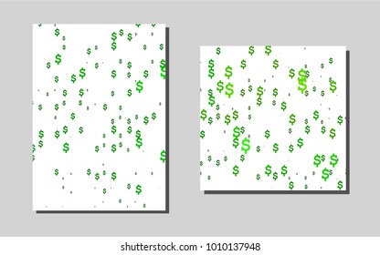 Light Green vector template for landing pages. Blurred decorative design in abstract style with text box. Completely new template for your brand book.