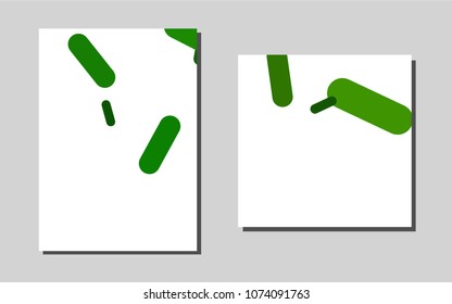 Light Green vector template for landing pages. Blurred decorative design in abstract style with text box. New design for a poster, banner of your website.