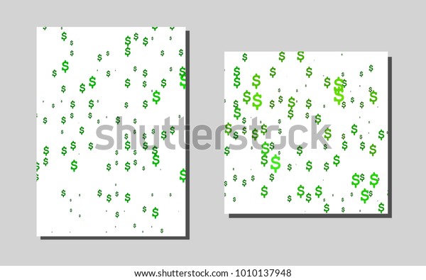 Light Green Vector Template Landing Pages Stock Vector Royalty