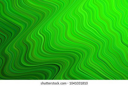 Light Green vector template with lava shapes. Blurred geometric sample with gradient bubbles.  Marble style for your business design.