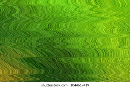 Light Green vector template with lava shapes. Shining crooked illustration in marble style. Textured wave pattern for backgrounds.