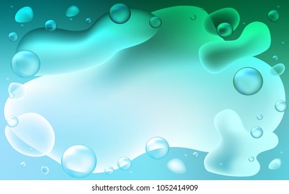 Light Green vector template with lava shapes. Modern gradient abstract illustration with bandy lines. A completely new memphis design for your business.