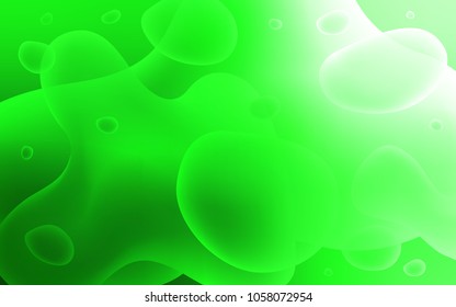 Light Green vector template with lava shapes. Brand-new colored illustration in memphis style with gradient. Brand-new design for your ads, poster, banner.