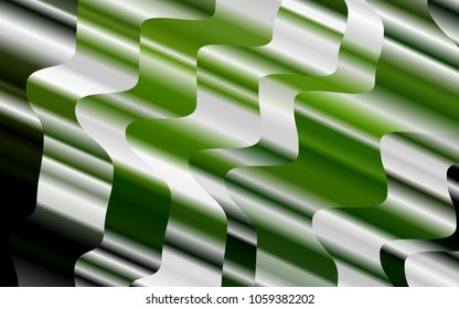 Light Green vector template with lava shapes. Glitter abstract illustration with wry lines. Brand-new design for your ads, poster, banner.