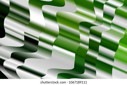 Light Green vector template with lava shapes. Shining crooked illustration in marble style. Marble design for your web site.