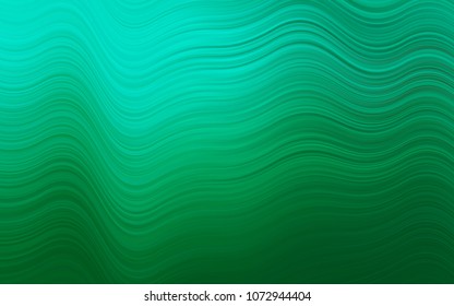 Light Green vector template with lava shapes. Blurred geometric sample with gradient bubbles.  Textured wave pattern for backgrounds.