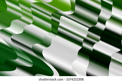 Light Green vector template with lava shapes. An elegant bright illustration with gradient. New composition for your brand book.