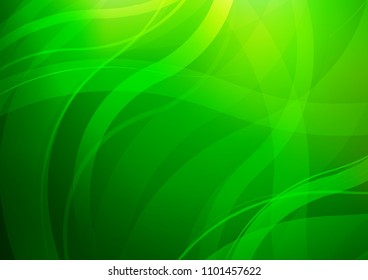 Light Green vector template with lava shapes. Blurred geometric sample with gradient bubbles.  Marble design for your web site.