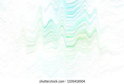 Light Green vector template with lava shapes. A vague circumflex abstract illustration with gradient. A new texture for your  ad, booklets, leaflets.