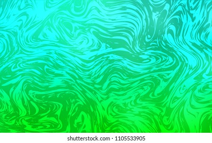 Light Green vector template with lava shapes. Glitter abstract illustration with wry lines. The elegant pattern for brand book.