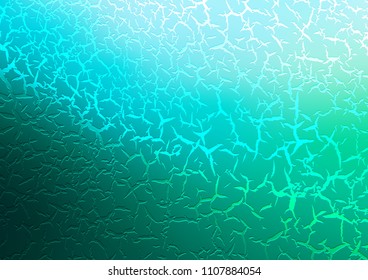 Light Green vector template with lava shapes. Brand new colored illustration in marble style with gradient. Brand new design for your ads, poster, banner.