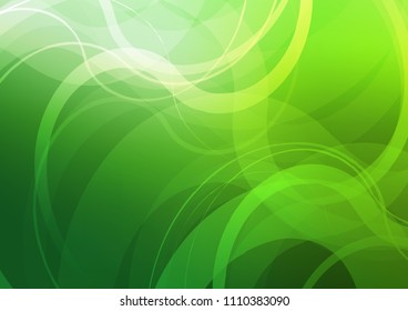 Light Green vector template with lava shapes. Geometric illustration in marble style with gradient.  New composition for your brand book.